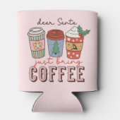 Lieve Kerstman | Christmas Coffee Latte Blikjeskoeler (Achterkant)
