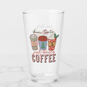 Lieve Kerstman | Christmas Coffee Latte Glas (Achterkant)