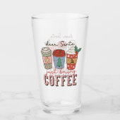 Lieve Kerstman | Christmas Coffee Latte Glas (Voorkant)