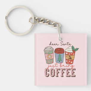 Lieve Kerstman   Christmas Coffee Latte Sleutelhanger