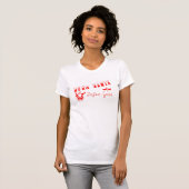 Lieve Kerstman Dames Jersey T-Shirt (Voorkant volledig)