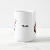 Lieve kerstman de hond deed het grappig eenvoudig koffiemok (Center)