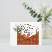 Lieve Kerstman...Definieer ondeugend Feestdagenkaart (Staand voorkant)