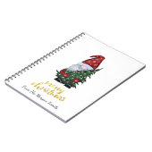 Lieve Kerstman Dennenboom Kerst Notebook Notitieboek (Linkerzijde)