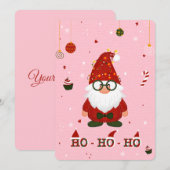 Lieve Kerstman Dwerg Kerstkaart (Voorkant / Achterkant)