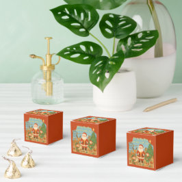 Lieve Kerstman & Elfen Nieuwjaarskaart Bedankdoosjes