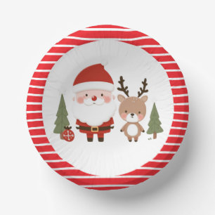 Lieve Kerstman en rendieren Papieren Kommen
