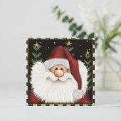 Lieve Kerstman Fantasievolle Inspiratie Kerstkaart (Staand voorkant)