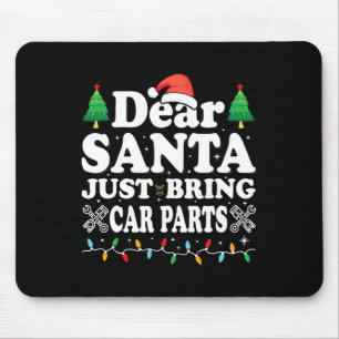 Lieve kerstman gewoon brengen auto-onderdelen leuk muismat