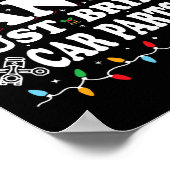 Lieve kerstman gewoon brengen auto-onderdelen leuk poster (Hoek)