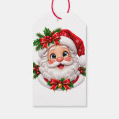 Lieve Kerstman Gezicht Cadeaulabel (Achterkant)