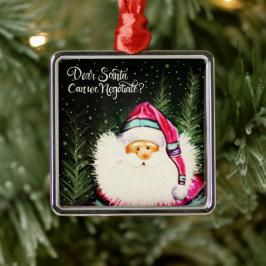 Lieve Kerstman Grappig Leuke Kerstmis Inspirativit Metalen Ornament