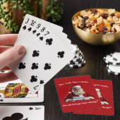 Lieve Kerstman... Grappige kerstman, kerstvakantie Pokerkaarten (Insitu)
