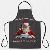 Lieve Kerstman... Grappige kerstman, kerstvakantie Schort (Voorkant)