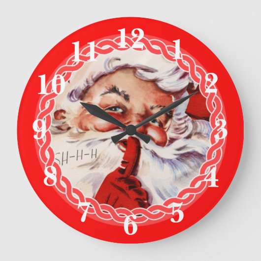Lieve Kerstman Grote Klok (Voorkant)