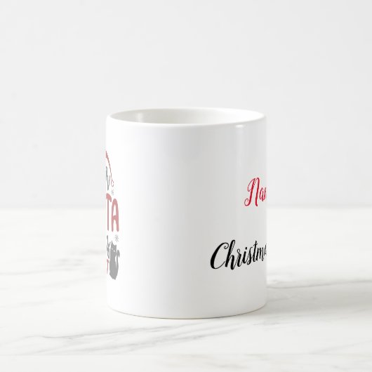 Lieve Kerstman, het was de gepersonaliseerde kat Koffiemok (Center)