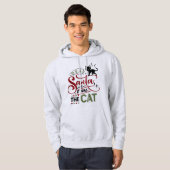 Lieve kerstman, het was de kat - grappige kerst hoodie (Voorkant volledig)