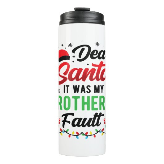 Lieve kerstman... het was de Kinder mislukking van Thermosbeker (Voorkant)