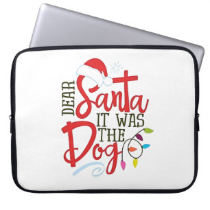 Lieve Kerstman, het was een grappige hond Laptop Sleeve