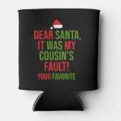 Lieve kerstman, het was mijn neef's feult Funny Ch Blikjeskoeler (Voorkant)