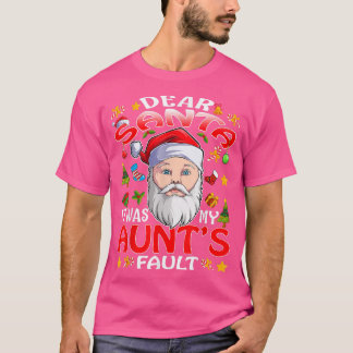 Lieve kerstman, het was mijn tante Fault Kerstmis T-shirt