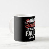 Lieve Kerstman, het was zijn schuld kerstkoppels k Koffiemok (Voorkant links)