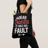 Lieve Kerstman, het was zijn schuld kerstkoppels k Tote Bag (Dichtbij)