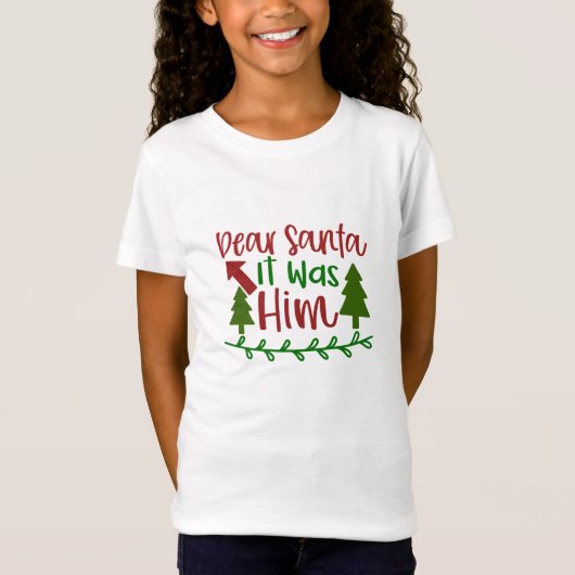 Lieve kerstman, hij was het t-shirt (Voorkant)