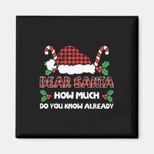 Lieve kerstman, hoeveel weet je al van Kerstmis? Magneet