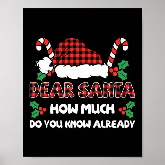 Lieve kerstman, hoeveel weet je al van Kerstmis? Poster (Voorkant)