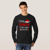 Lieve kerstman, ik ben een goede Ish Santa Hat fam T-shirt (Voorkant volledig)
