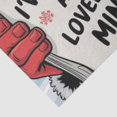 Lieve Kerstman, ik ben een slechte kerst elf leuk  Tissuepapier (Detail)