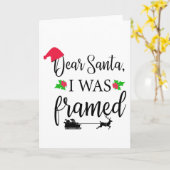 "Lieve Kerstman, ik ben erin geluisd" Kerst Kaart (Gele Bloem)