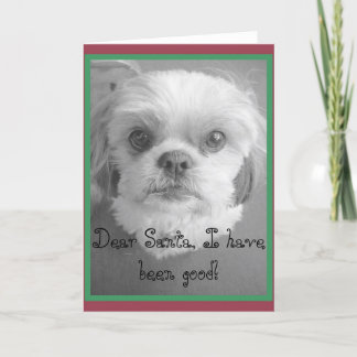 Lieve Kerstman, ik ben goed geweest!, Lieve Sa... Feestdagen Kaart