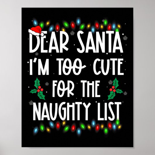 Lieve kerstman, ik ben te blij voor de lijst van d poster (Voorkant)