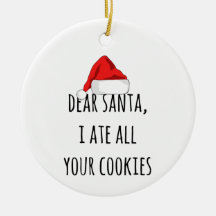 Lieve kerstman, ik heb al je koekjes gegeten.
