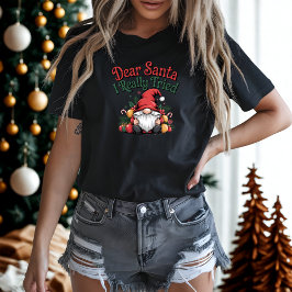 Lieve Kerstman, ik heb echt een grappige kerstgnoo T-shirt