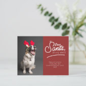 Lieve kerstman, ik heb echt geprobeerd foto feestdagenkaart (Staand voorkant)