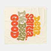 Lieve Kerstman, ik heb een goed ontwerp gemaakt Fleece Deken (Voorkant (Horizontaal))