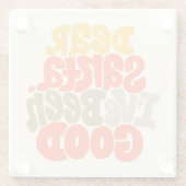 Lieve Kerstman, ik heb een goed ontwerp gemaakt Glazen Onderzetter (Achterkant)