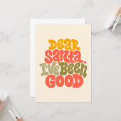 Lieve Kerstman, ik heb een goed ontwerp gemaakt Kaart (Voorkant / Achterkant in situ)