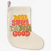 Lieve Kerstman, ik heb een goed ontwerp gemaakt Kleine Kerstsok (Voorkant)