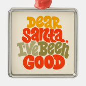 Lieve Kerstman, ik heb een goed ontwerp gemaakt Metalen Ornament (Voorkant)