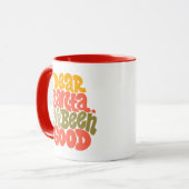 Lieve Kerstman, ik heb een goed ontwerp gemaakt Mok (Voorkant links)