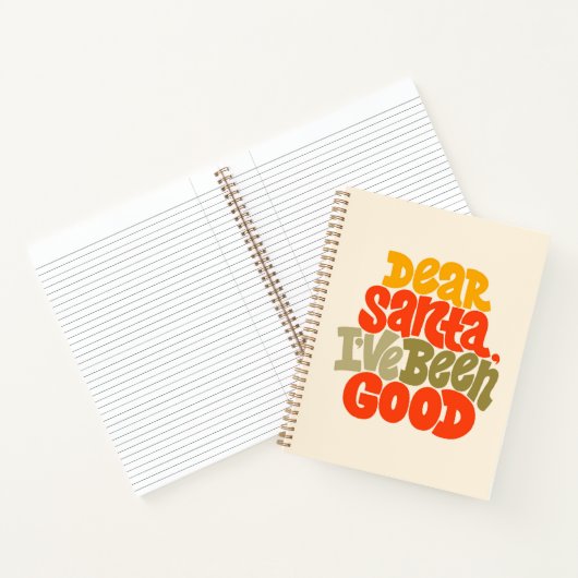 Lieve Kerstman, ik heb een goed ontwerp gemaakt Notitieboek (Binnen)