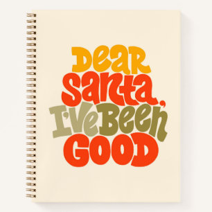 Lieve Kerstman, ik heb een goed ontwerp gemaakt Notitieboek