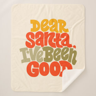 Lieve Kerstman, ik heb een goed ontwerp gemaakt Sherpa Deken