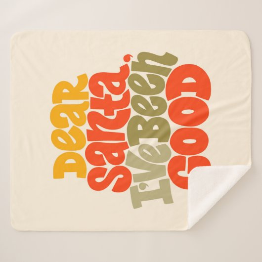 Lieve Kerstman, ik heb een goed ontwerp gemaakt Sherpa Deken (Voorkant (horizontaal))