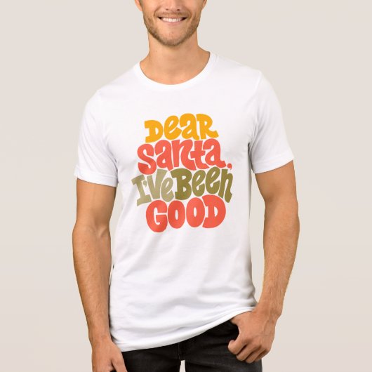 Lieve Kerstman, ik heb een goed ontwerp gemaakt Tri-Blend Shirt (Voorkant)
