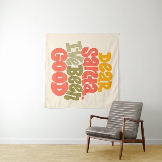 Lieve Kerstman, ik heb een goed ontwerp gemaakt Wandkleed (In Situ (horizontaal))